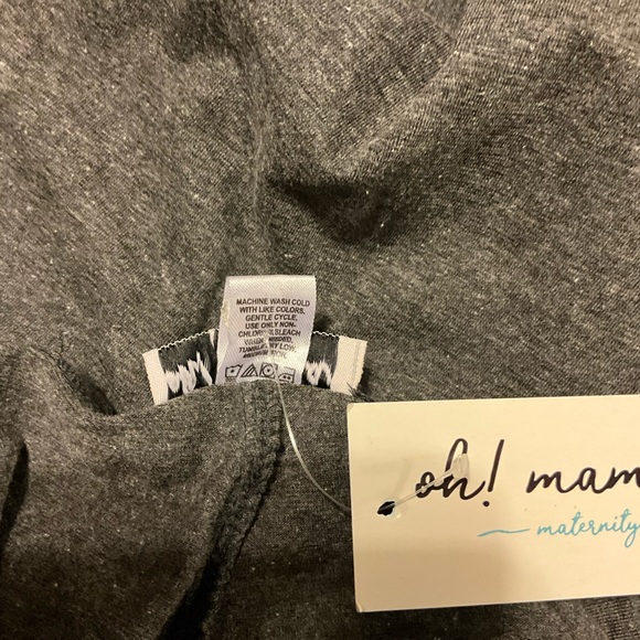 Maternity Oh Mamma Gray Leggings Size M - Picture 6 of 8